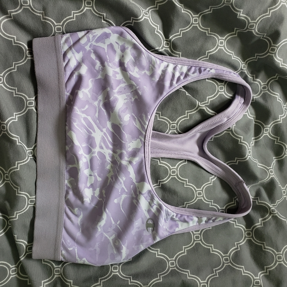 Champion purple racerback sports bra